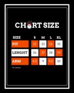 Sogoodbois size chart in inches for sizes S, M, L, XL